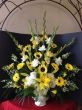 Sunflower Funeral Flower Arrangement