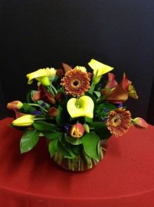 Calla lilies, Daisies and Tulips