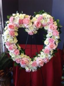 Funeral Flowers Heart 