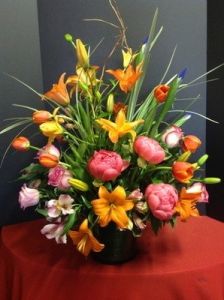 Funeral Flowers Basket