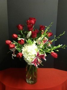 Deep Red Intrigue Bouquet
