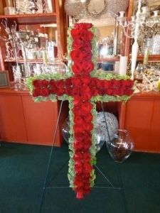 Funeral Flowers Cross