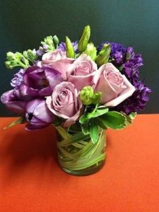 Purple Flowers with Lavender Roses called Lavender Breeze