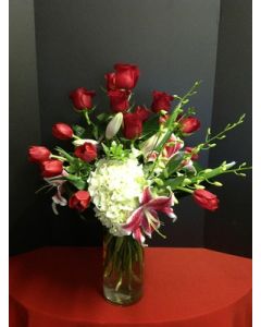 Deep Red Intrigue Bouquet