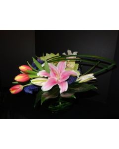 Tulips and Stargazer Lilies-Majestic Time